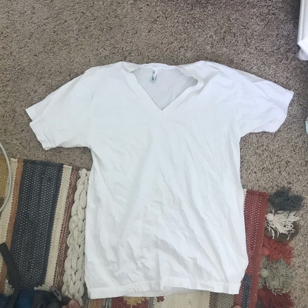 SOLD white american apparel t shirt, size medium